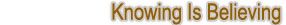 Knowing